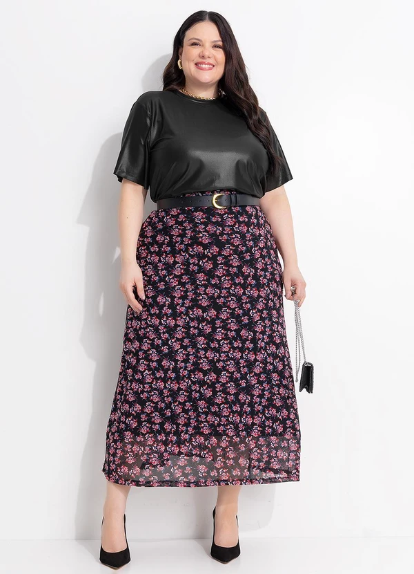 Marguerite - Blusa Preta em Cirrê 3