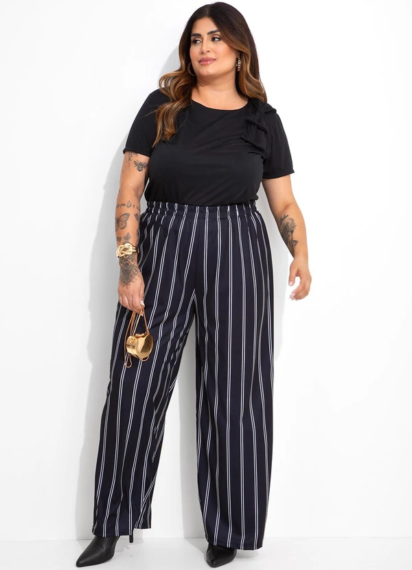 Marguerite - Blusa Preta em Malha com Laço 3