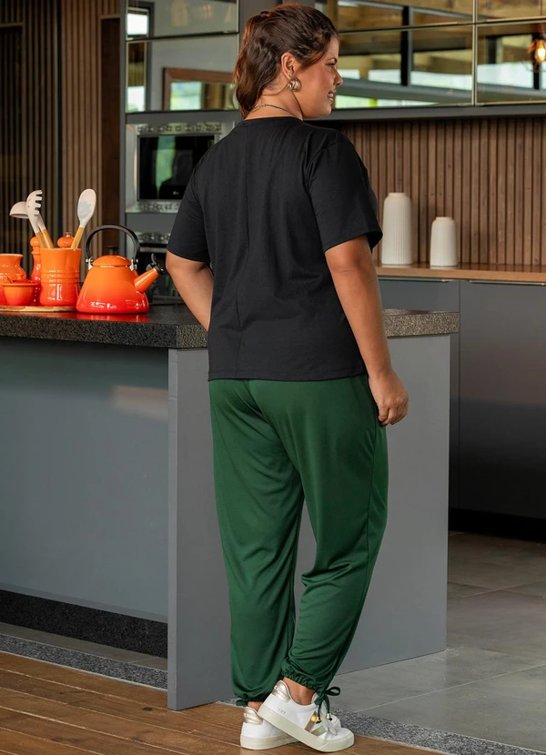 Marguerite - Blusa Preta em Malha de Algodão 4