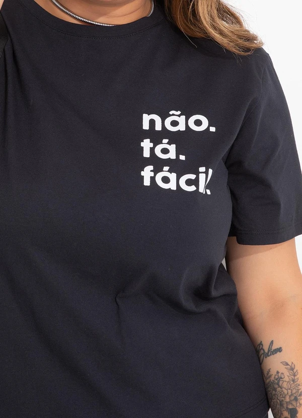 Marguerite - Blusa Preta em Malha de Algodão 6