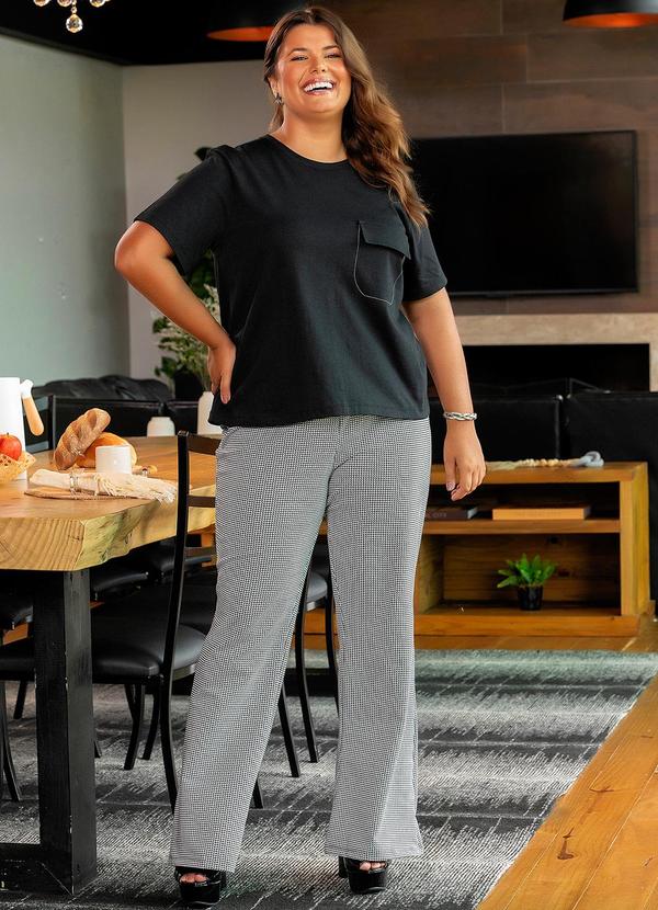 Marguerite - Blusa Preta em Malha de Algodão 3