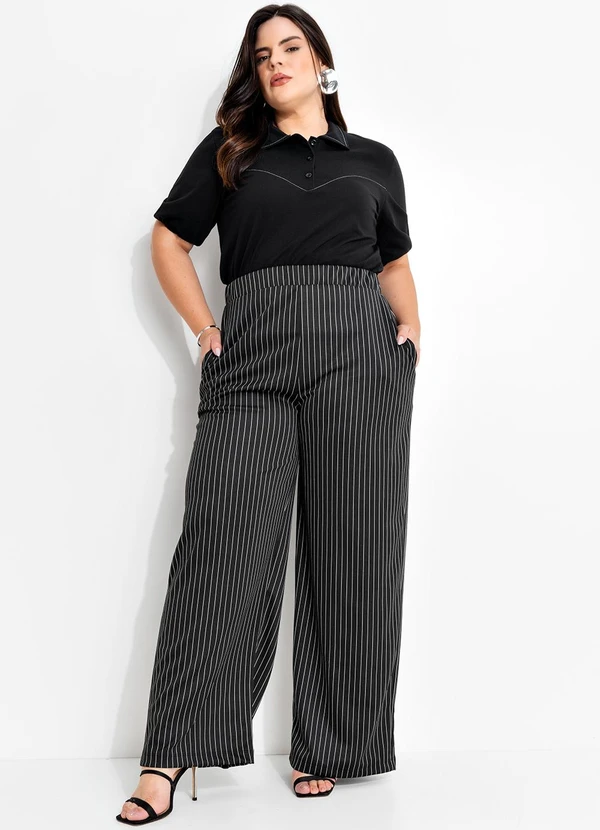 Marguerite - Blusa Preta em Malha de Algodão 3