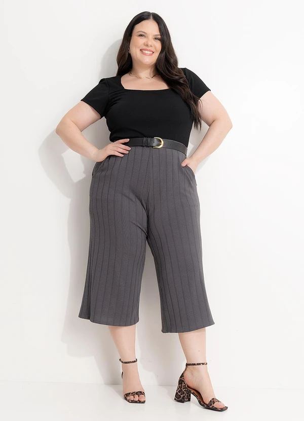 Marguerite - Blusa Preta em Malha Encorpada 6