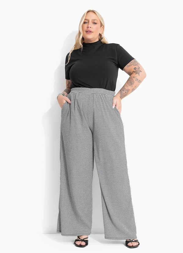 Marguerite - Blusa Preta em Malha Fria Gola Alta 6