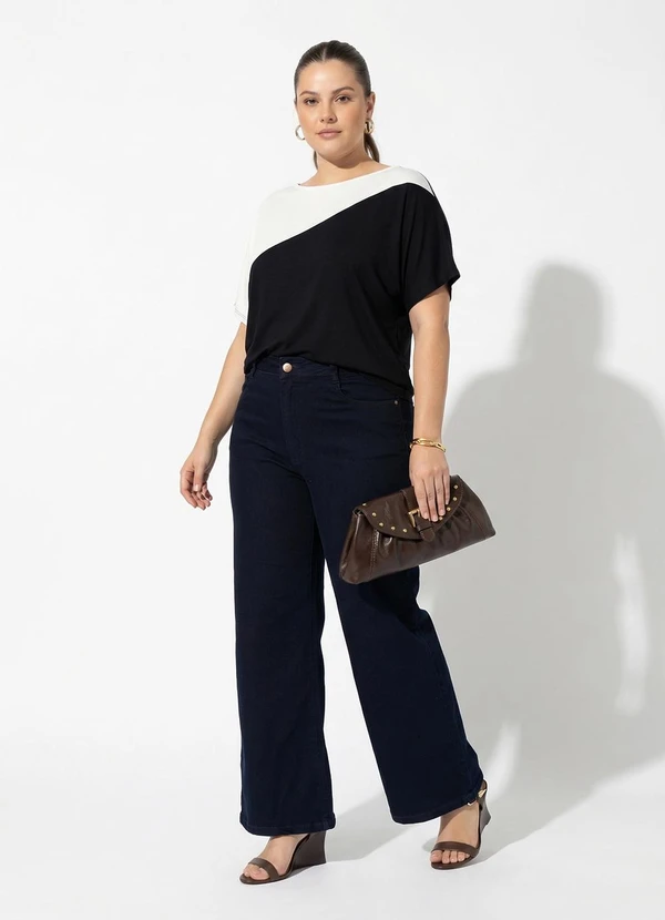 Marguerite - Blusa Preta em Malha Leve