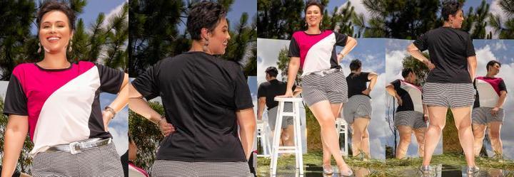 Blusa Preta em Malha