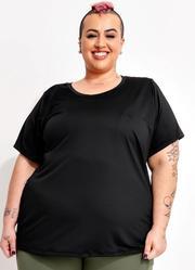Blusa Preta em Microfibra - Dry Fit Uv50+