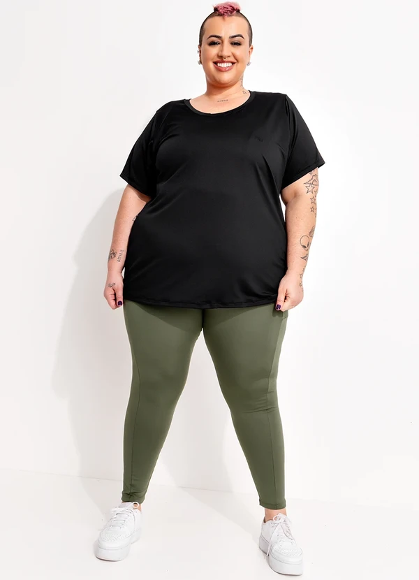 Marguerite - Blusa Preta em Microfibra - Dry Fit Uv50+ 3