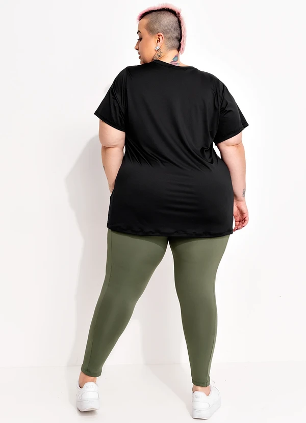 Marguerite - Blusa Preta em Microfibra - Dry Fit Uv50+ 5