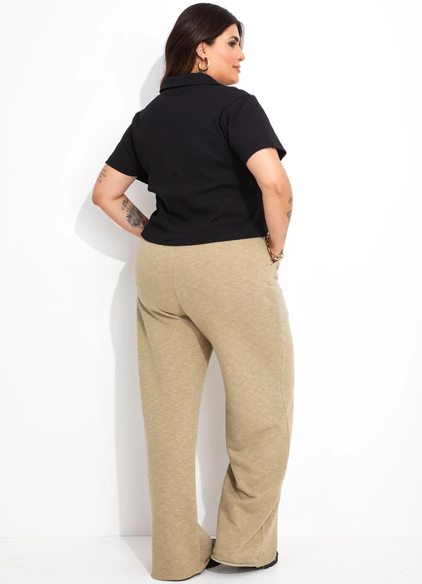 Marguerite - Blusa Preta Pólo em Canelado 4