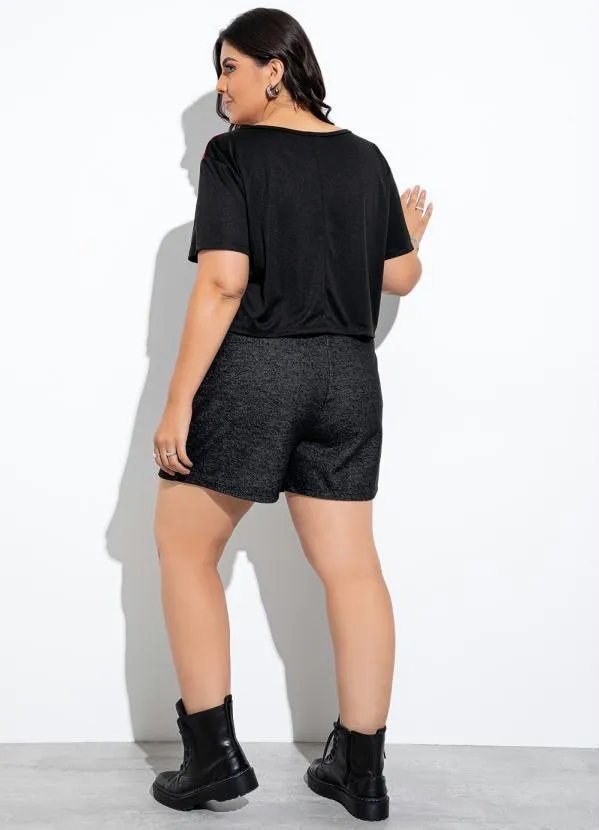 Marguerite - Blusa Preto com Recortes 1