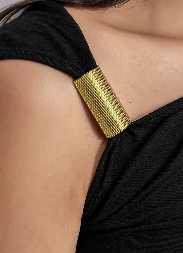 Marguerite - Blusa Preto em Malha de Viscose 3