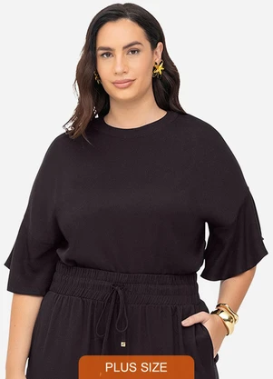 Secret Glam - Blusa Preto - SECRET GLAM