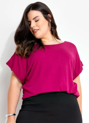 Marguerite - Blusa Púrpura em Malha de Viscose - MARGUERITE