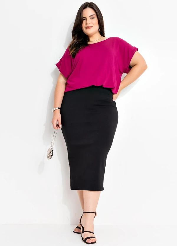 Marguerite - Blusa Púrpura em Malha de Viscose 2