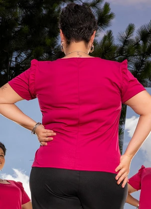 Marguerite - Blusa Púrpura em Malha - MARGUERITE