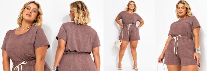 Blusa Rajada Marrom em Moletinho de Viscose