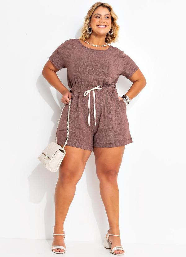 Marguerite - Blusa Rajada Marrom em Moletinho de Viscose 3