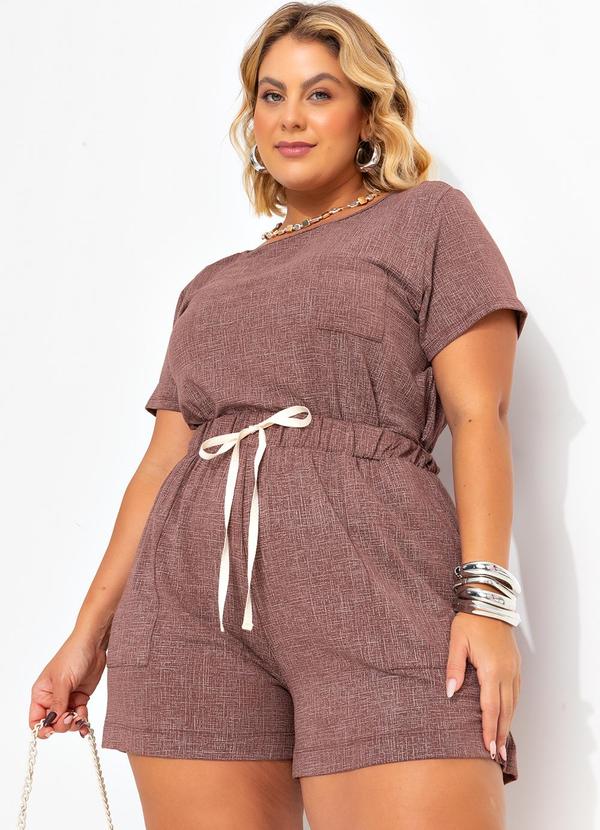 Marguerite - Blusa Rajada Marrom em Moletinho de Viscose 4