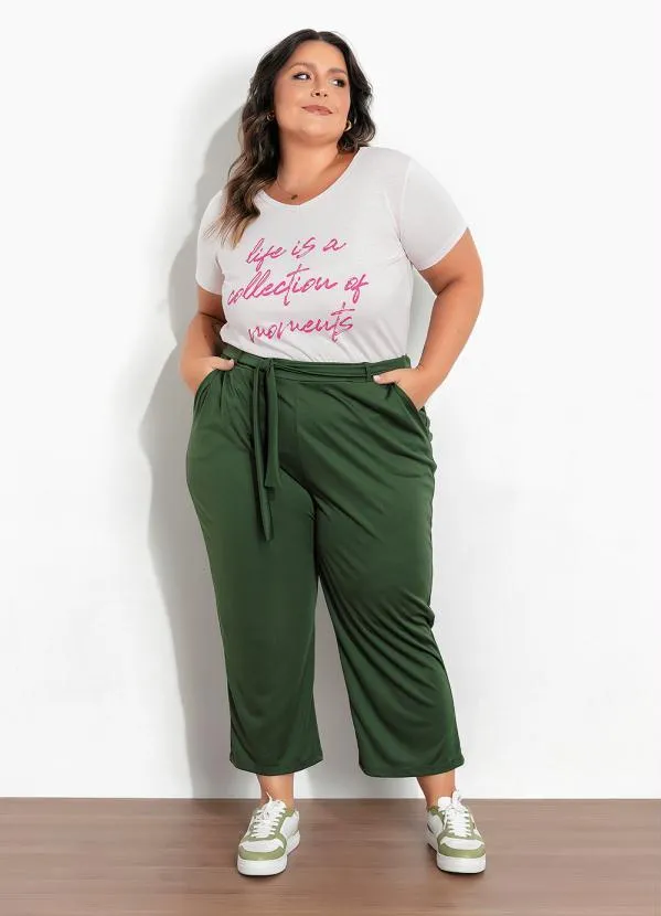 Marguerite - Blusa Rosa Claro com Estampa na Frente Plus Size 2