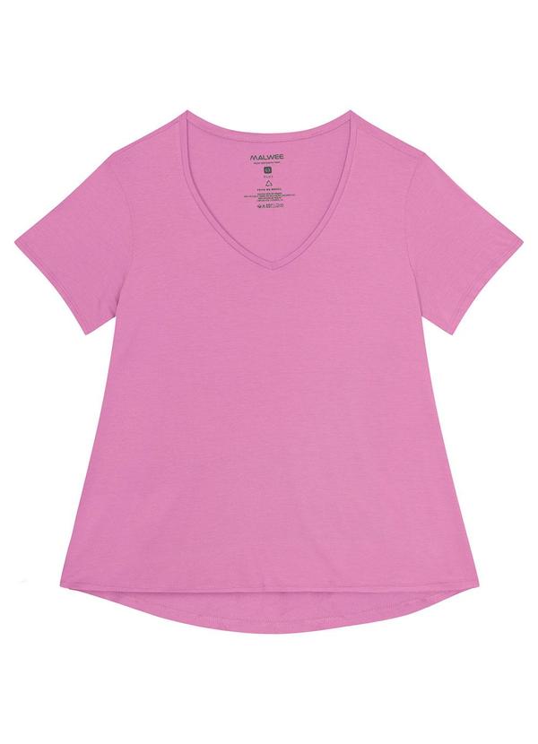 Malwee Plus - Blusa Rosa Mullet em Viscose 3