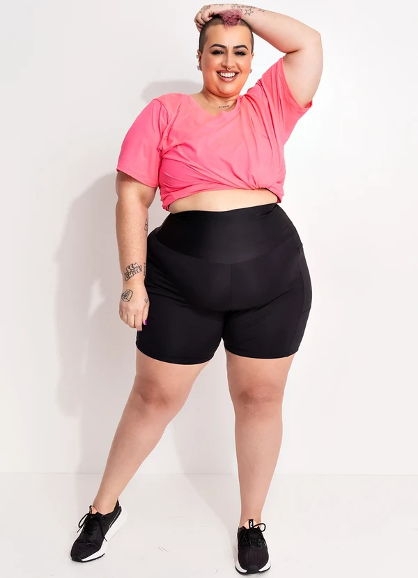 Marguerite - Blusa Rosa Neon em Microfibra - Dry Fit Uv50+ 8