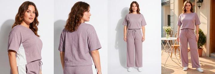 Blusa Roxo Claro em Malha Tricot