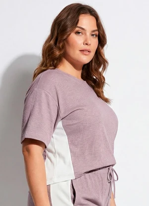 Marguerite - Blusa Roxo Claro em Malha Tricot - MARGUERITE