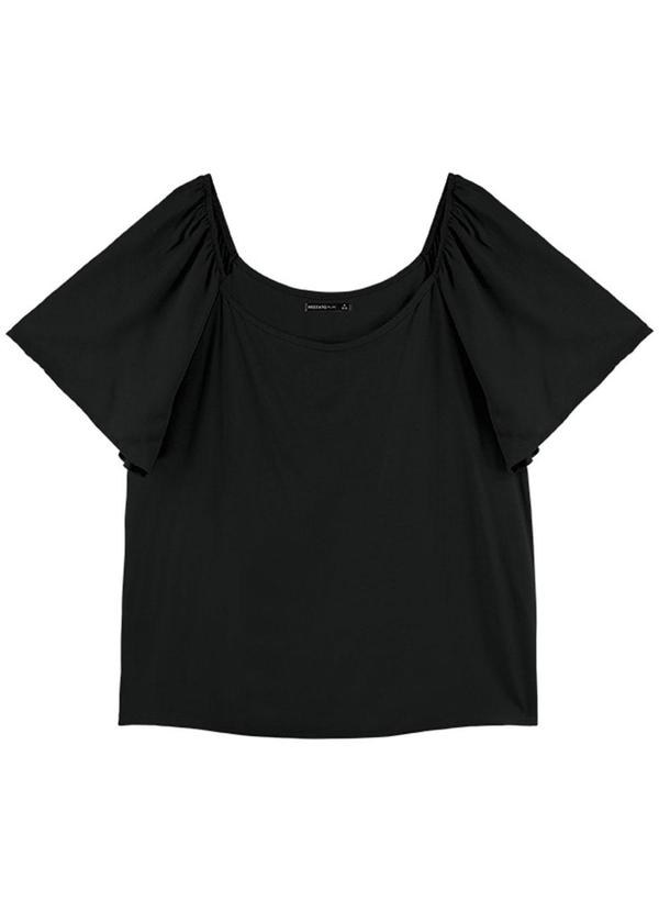 Rezzato - Blusa Soft Summer Plus Size Feminino Preto