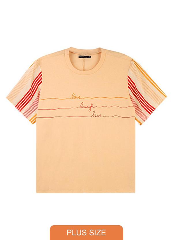 Rezzato - Blusa Summer Love Adulto Plus Feminino Laranja