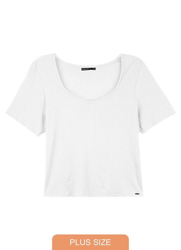 Rezzato - Blusa Summer Trend Adulto Plus Feminino Branco