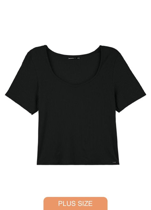 Rezzato - Blusa Summer Trend Adulto Plus Feminino Preto