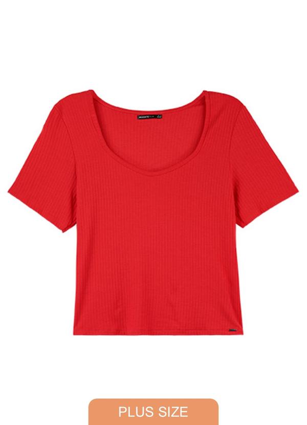 Rezzato - Blusa Summer Trend Adulto Plus Feminino Vermelho
