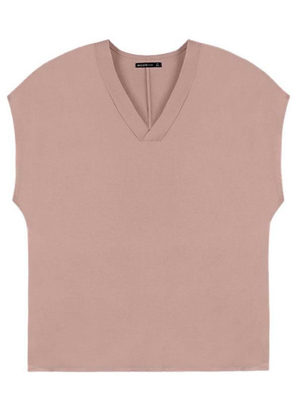 Rezzato - Blusa Sweet Summer Plus Size Feminino Bege