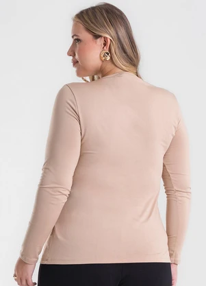 Secret Glam - Blusa Térmica Plus Size Marrom - SECRET GLAM