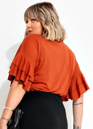 Marguerite - Blusa Terracota em Poliviscose - MARGUERITE