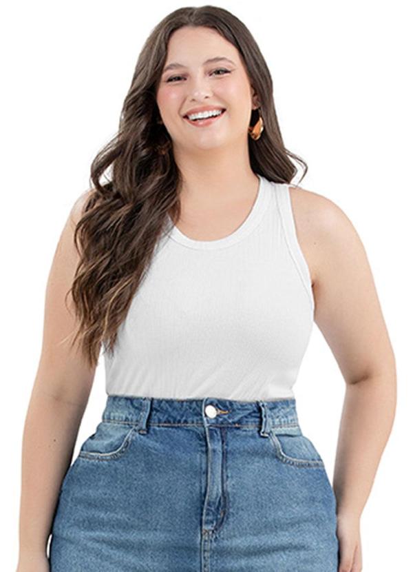 Rezzato - Blusa Time For Summer Plus Size Feminino Branco