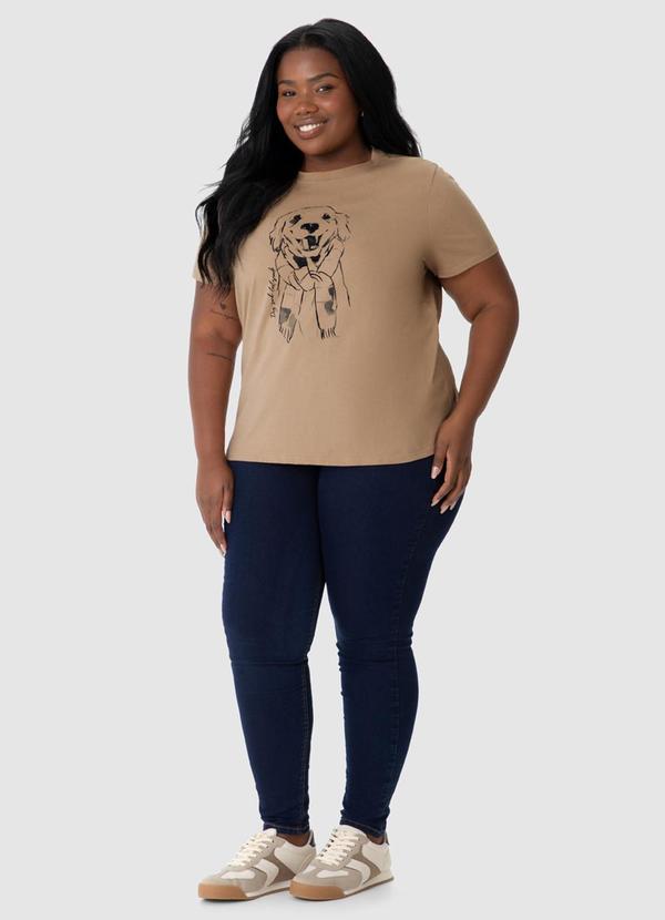 Malwee - Blusa Tradicional Dog Smile Best Smile Bege 4