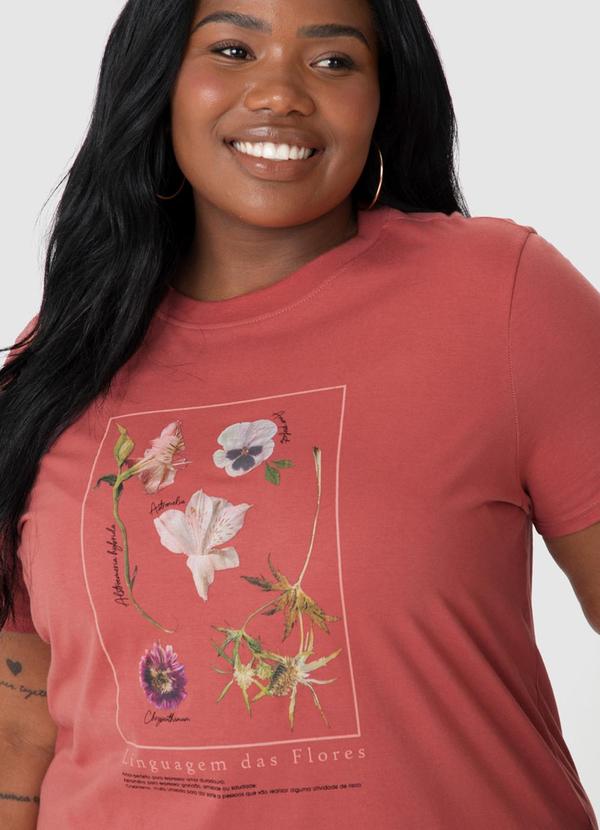 Malwee - Blusa Tradicional Linguagem das Flores Laranja 3