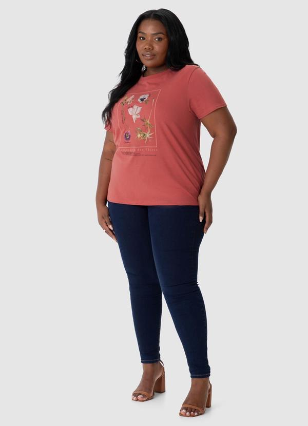 Malwee - Blusa Tradicional Linguagem das Flores Laranja 4