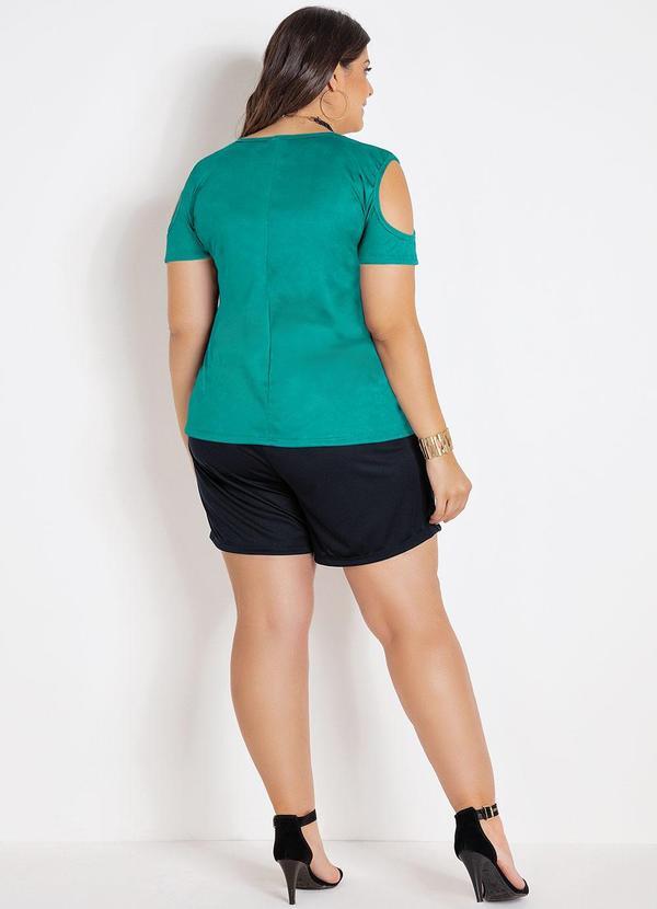 Marguerite - Blusa Turquesa em Malha 4