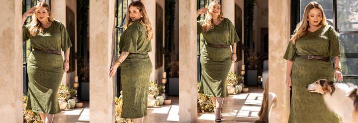 Blusa Verde em Malha Laise