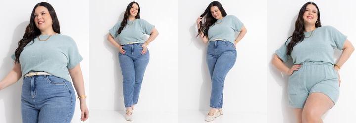 Blusa Verde Menta Malha Tric�