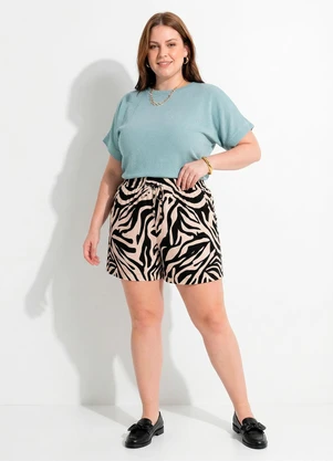 Marguerite - Blusa Verde Menta Malha Tricô - MARGUERITE
