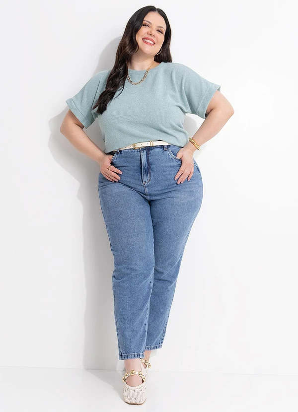 Marguerite - Blusa Verde Menta Malha Tricô 7