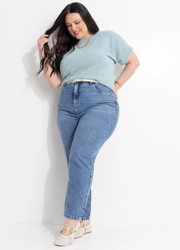 Marguerite - Blusa Verde Menta Malha Tricô 6