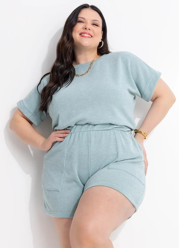 Marguerite - Blusa Verde Menta Malha Tricô 5