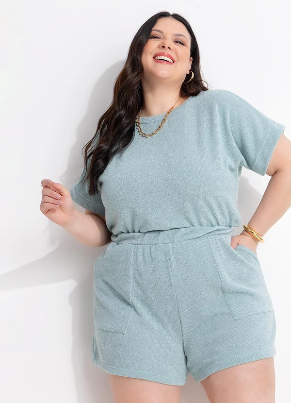 Marguerite - Blusa Verde Menta Malha Tricô 2