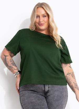 Blusa Verde Militar em Malha de Poli�ster