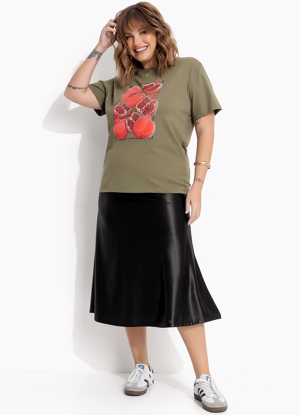 Marguerite - Blusa Verde Oliva em Algodão 3